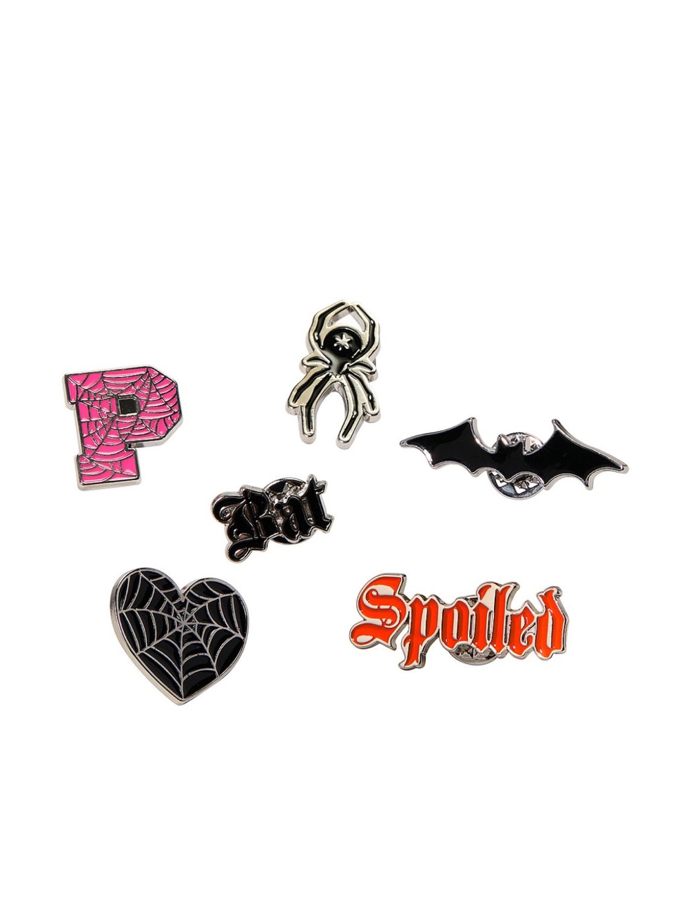 🆕🕷️PINK Halloween Collectible Pins 6 Piece Set Victoria’s Secret NWT🕸️ - Picture 9 of 9